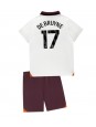 Otroški Nogometna dresi replika Manchester City Kevin De Bruyne #17 Gostujoči 2023-24 Kratek rokav (+ hlače)